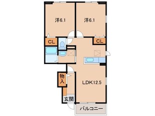 岡崎前駅 徒歩17分 1階の物件間取画像